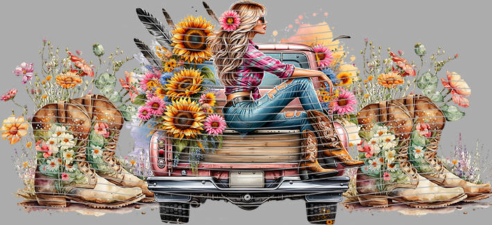 16oz Sunflower Girl-SU-166